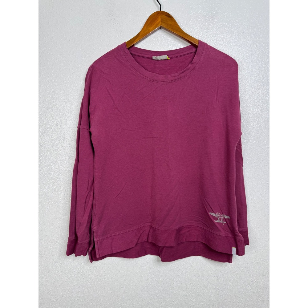 Tasc Performance Womens Organic Cotton Bamboo Sweatshirt Berry Purple Small FA20